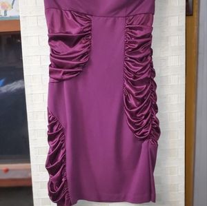 Sexy stylish mini dress, rich beautiful purplish color size 9/10